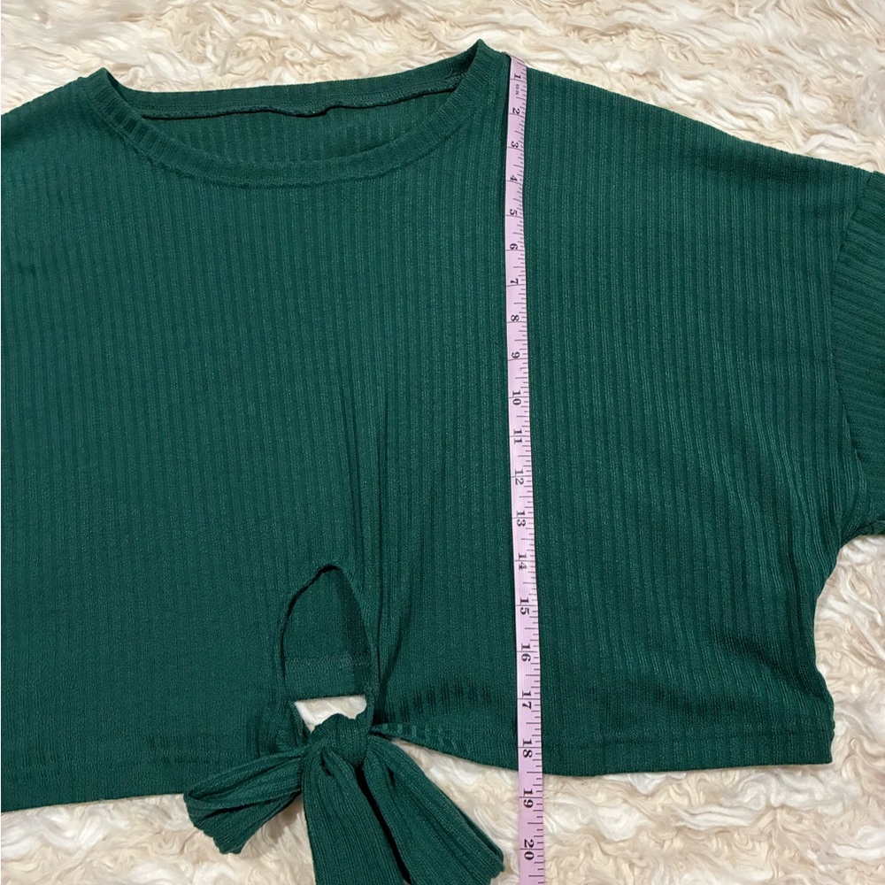 Bohemian Dark Green Top with wrap bottom Soft Stretch size 2X-3X - Picture 9 of 11